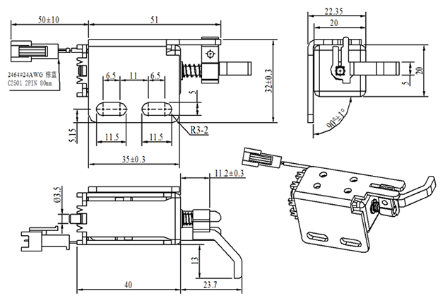 繡花機電磁鐵圖紙 繡花機電磁鐵圖紙